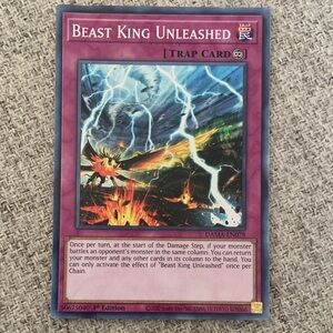 Yu-Gi-Oh Beast King Unleashed Trap Card